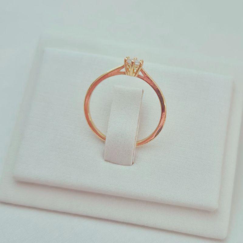 Anel Solitário Zircônia Redonda