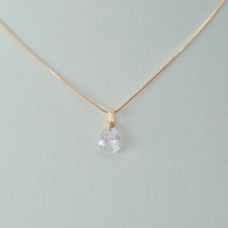Colar Gargantilha Gota Cristal