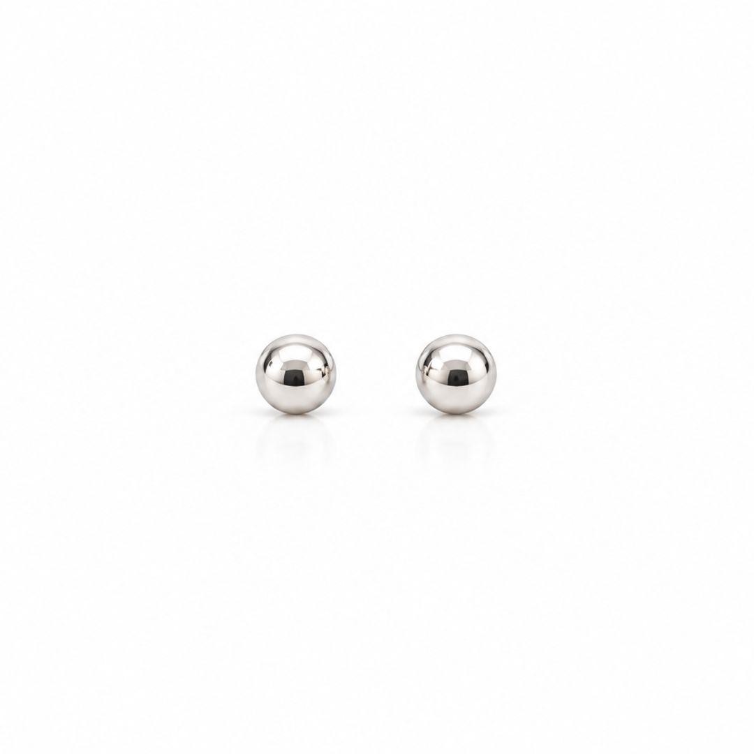 Brinco Bolinha 4mm - Prata 925